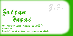 zoltan hazai business card